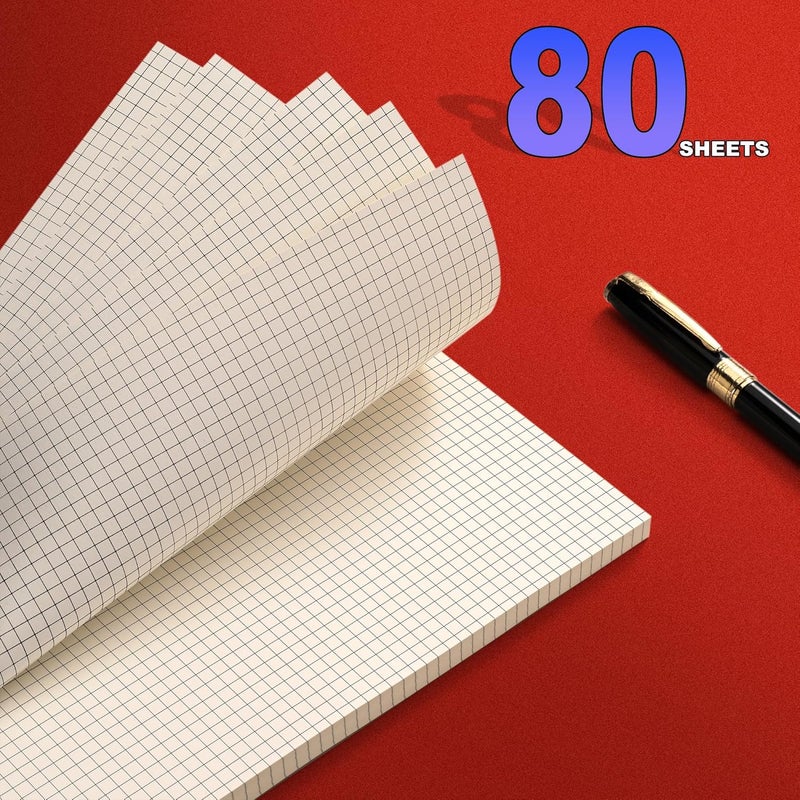 Tofun A5 Grid Refill Paper,6 Hole Punched,A5 Graph Rule Paper/Quad Rule Filler Paper for Filofax Planner/Binders/Organizer, 8.3x5.6 Inch,80 Sheets,Beige,100GSM (1) - Image 3