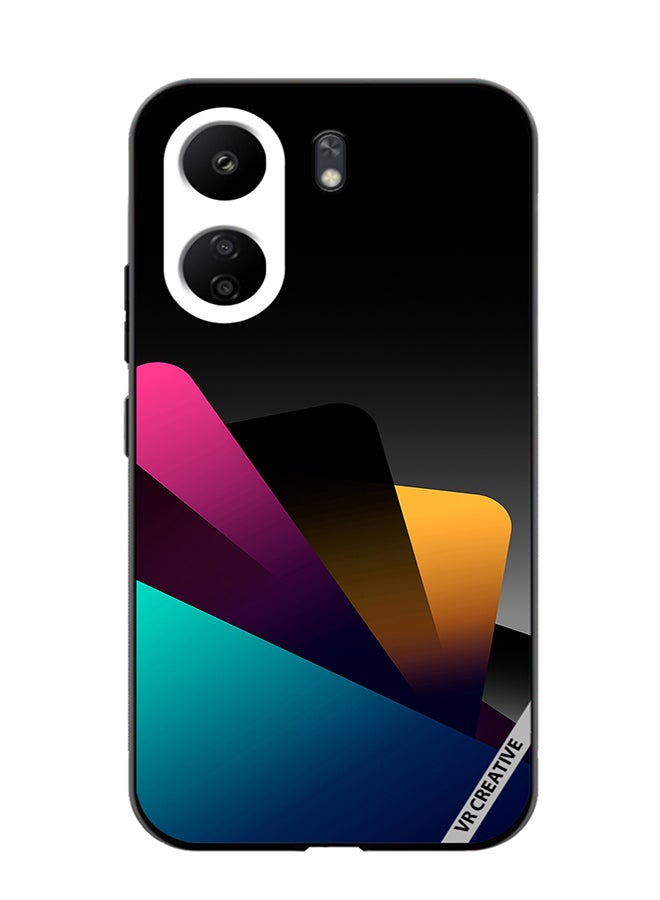 VR CREATIVE Protective Case Cover For Xiaomi Redmi 13C Colorful Layers Design Multicolour - Image 1