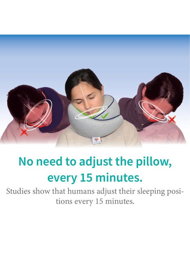 ETONVILLE Travel Pillow Neck Memory Foam, Airplane Flight, Sleeping Essential - Image 4