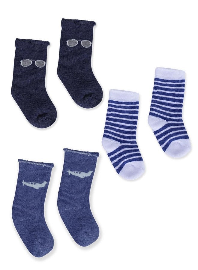 PASSION PETALS 510 Winter Warm Socks For Kids Toddlers Thermal Woolen Socks Baby Boys And Baby Girls Ankle Socks For Kids- Pack of 3 - Image 1
