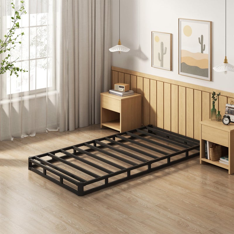 EMODA 5 Inch Twin XL Box Spring Bed Base, 1500 LBS Heavy Duty Metal Mattress Foundation with Fabric Cover, Easy Assembly - Image 5