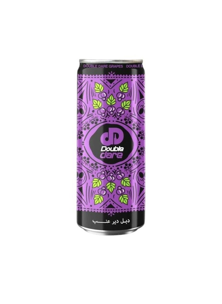 Double Dare Grape Flavored Soda Cans - 250 ml 