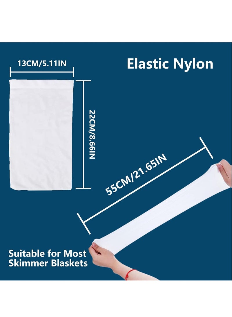 Pack of 20 Pool Skimmer Socks, Filter Skimmer Pool, Skimmer Filter Net, Filter Socks, Pool Skimmer Socks, Reusable Skimmer Basket Net for Surface Skimmer Removes Leaves, Swimming Pool Skimmer Socks - Image 2