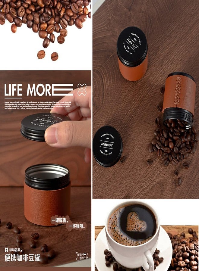 SIPLIV Coffee Canister Travel Jar, Mini Portable Aluminium Alloy Food Storage Container Great for Coffee Bean, Grounds, Tea and More - 2 Pack - Image 4