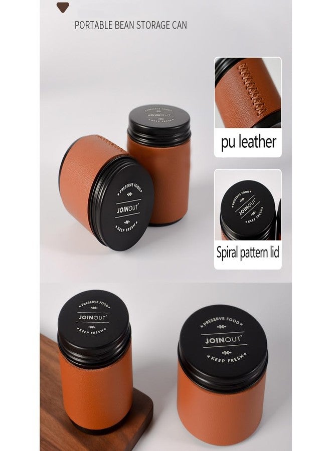 SIPLIV Coffee Canister Travel Jar, Mini Portable Aluminium Alloy Food Storage Container Great for Coffee Bean, Grounds, Tea and More - 2 Pack - Image 3