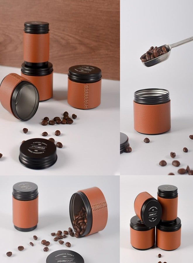 SIPLIV Coffee Canister Travel Jar, Mini Portable Aluminium Alloy Food Storage Container Great for Coffee Bean, Grounds, Tea and More - 2 Pack - Image 5
