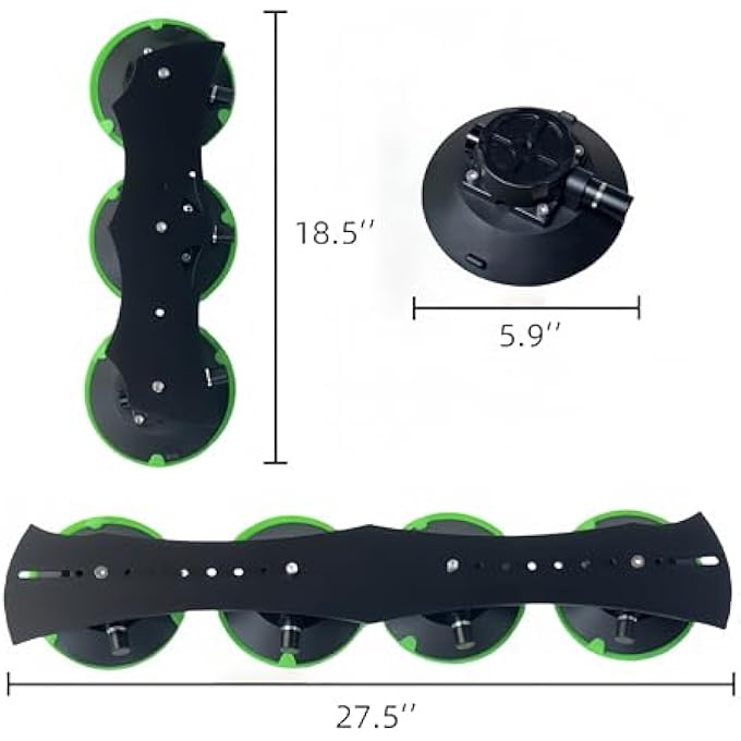 rayihni حاملات سقف بأكواب شفط للسيارات بدون قضبان مثل تسلا موديل 3 تويوتا كامري كورولا هوندا سيفيك لتركيب حاملة أمتعة سقف صندوق صلب حامل دراجات حامل قوارب حامل زلاجات حامل ألواح التزلج - Image 3