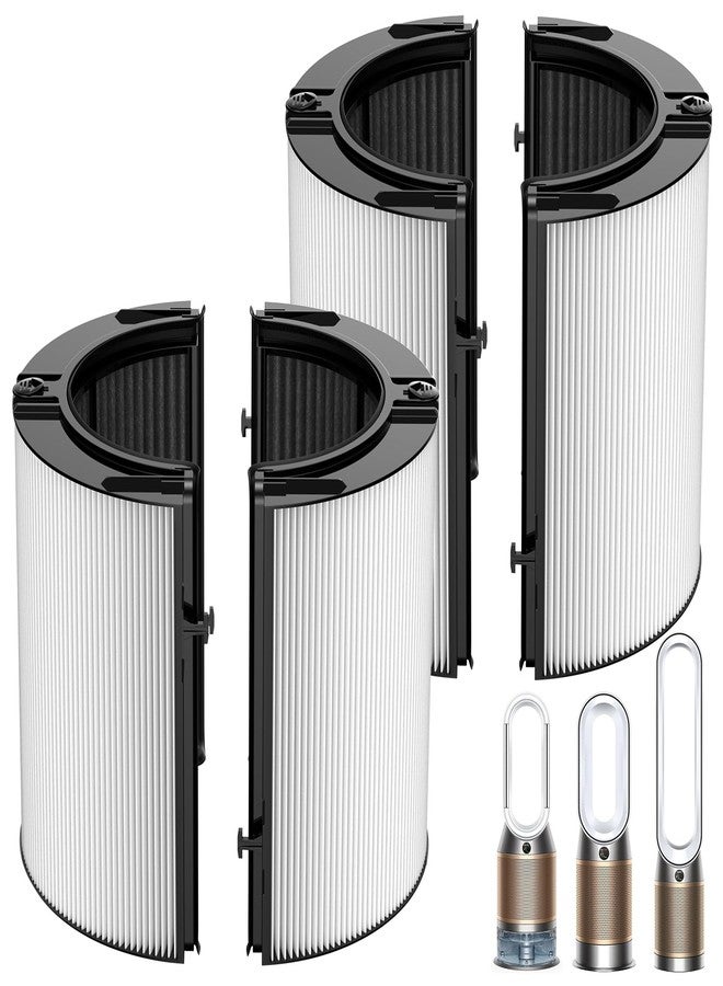 isinlive 360° Combi 2 in 1 HEPA and Carbon Filter Compatible with Dyson TP04 HP04 TP07 TP06 HP06 PH02 PH01 PH03 PH04 HP09 TP09 HP07 Air Purifi-er, H13 Grade True HEPA Carbon Replacement Filter, 2 Pack - Image 1