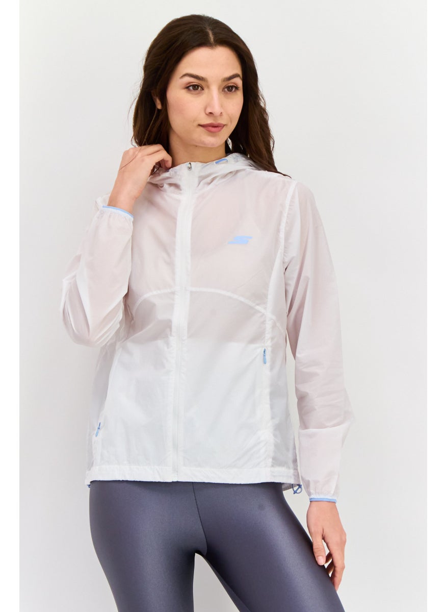 Women Sportswear Fit Long Sleeve Training Hooded Jacket, White - pzsku/Z69B8D9FECE129BD06FE9Z/45/_/1737641978/1edbd1a1-4e37-4984-91d0-00bfdd5f67be