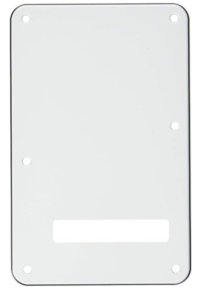 Fender Stratocaster Modern-Style Tremolo Backplate - 3-Ply White Replacement Part - Image 1