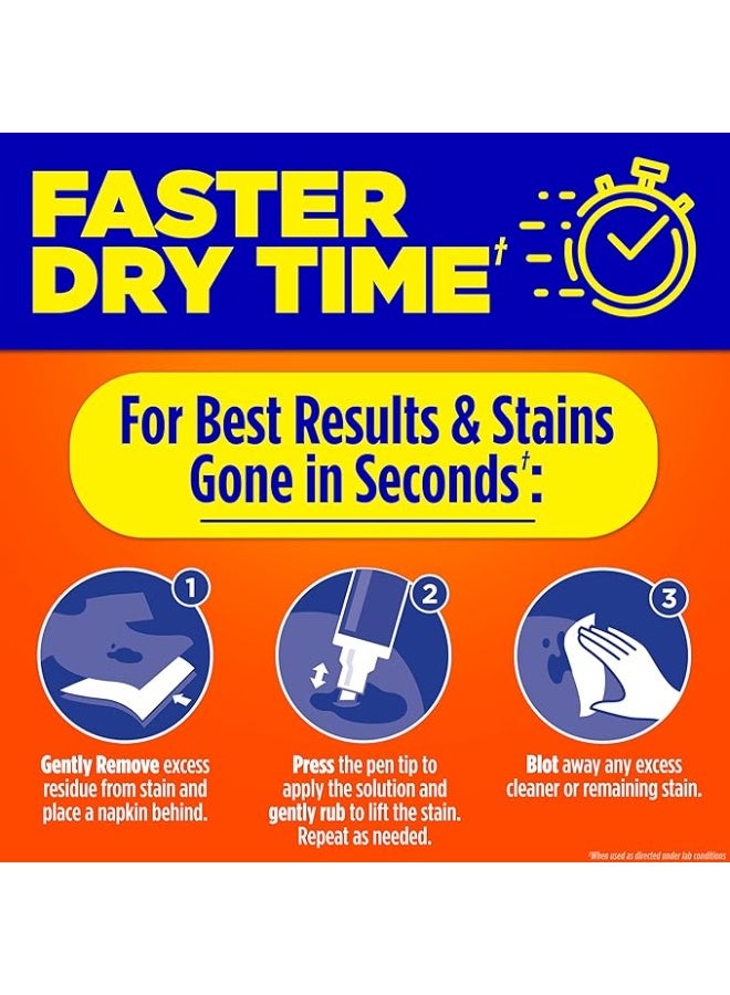 Tide Pen Stain Remover for Clothes Tide To Go Instant Stain Remover Pen Spot Cleaner Portable Travel Friendly Food Drink Stains Fits in Purses Bags - Image 3