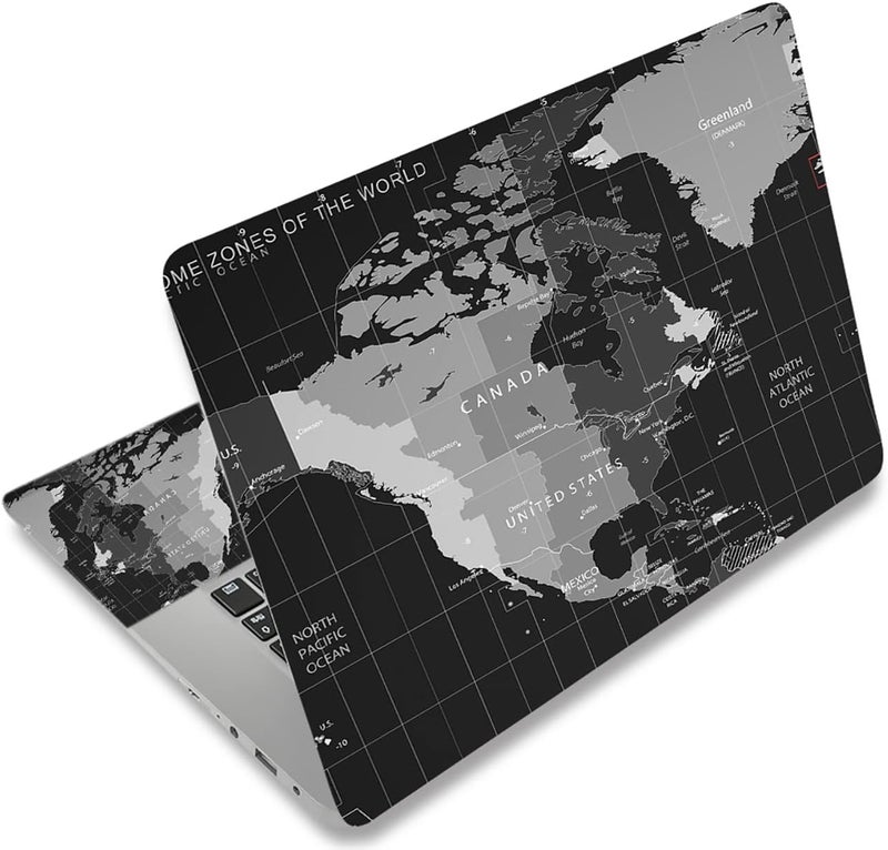 icolor World Map Laptop Skin Sticker - Image 1