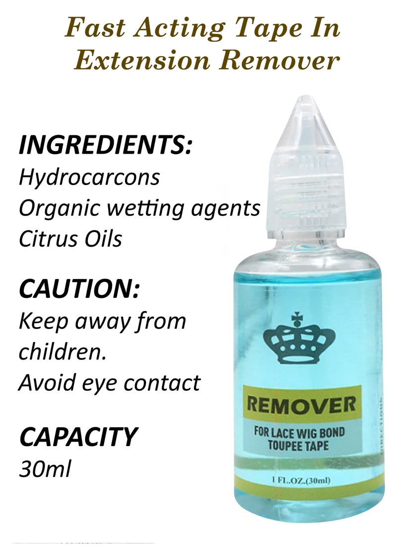 Estelle Professional Hair Extension Tape Remover Spray Fast Acting Gentle Adhesive Remover for Tape-In Extensions Wigs and Glue Bonds Oil Based Skin Safe Formula with Citrus Extracts Light Blue  - Image 5