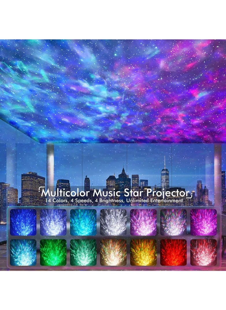 Generic - Dinosaur Egg Shell Galaxy Projector Starry Sky Night Light Bluetooth-Speakers LED Nebula Lamp Cute Gaming Room Decor Kids Gift - Image 1