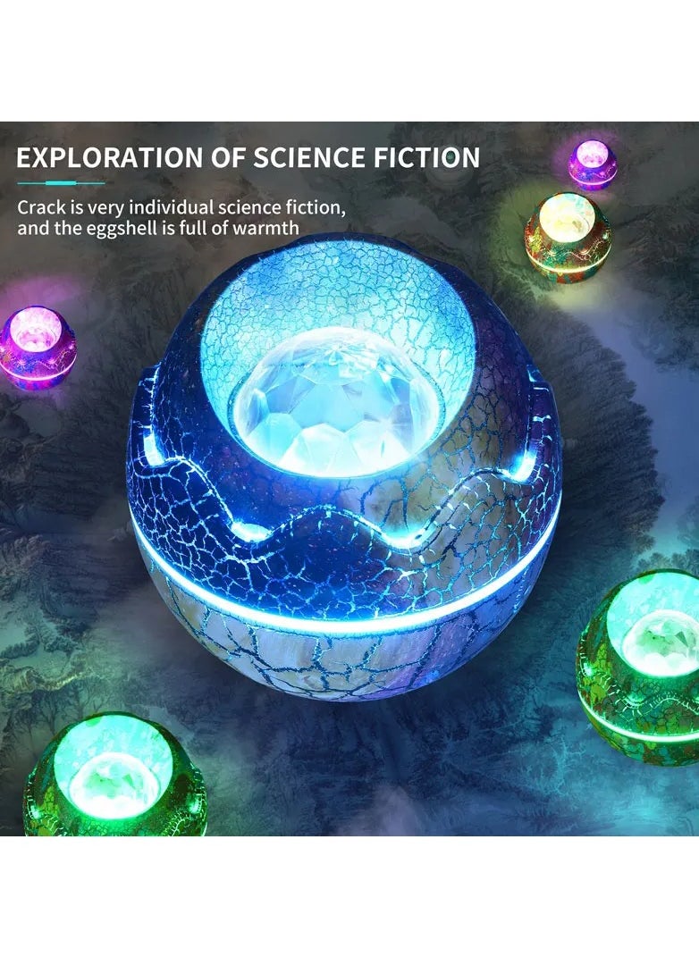 Generic - Dinosaur Egg Shell Galaxy Projector Starry Sky Night Light Bluetooth-Speakers LED Nebula Lamp Cute Gaming Room Decor Kids Gift - Image 1