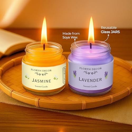 Floryn Decor Jar Scented Candles Gift Set | Scented Candle Set of 18 | Highly fragranced Candles Pack of 18 Mini Jars (Pack of 18) - Image 5