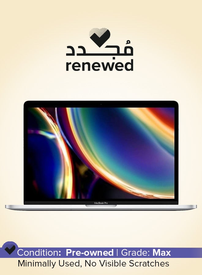 ابل  Renewed - MacBook Pro 13-Inch (2019), Core i5 (I5-8257U) 1.4GHz, 16GB RAM, 256GB SSD, Silver, QWERTY Keyboard silver - Image 1