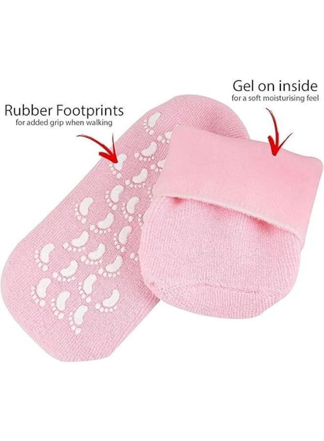 جوارب سيليكون جل مرطبة فائقة النعومة لإصلاح الأقدام والكواحل الجافة المتشققة، العناية بالبشرة، جمال القدم، جوارب جل مرطبة، جوارب سبا للكعوب المتشققة - Image 3