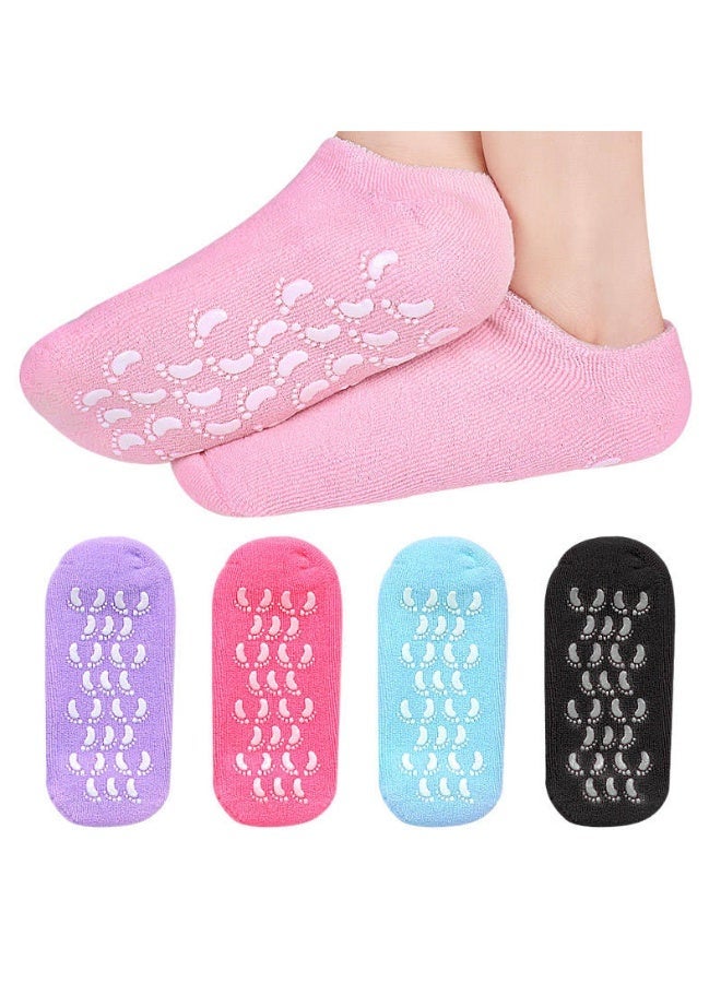 جوارب سيليكون جل مرطبة فائقة النعومة لإصلاح الأقدام والكواحل الجافة المتشققة، العناية بالبشرة، جمال القدم، جوارب جل مرطبة، جوارب سبا للكعوب المتشققة - Image 2