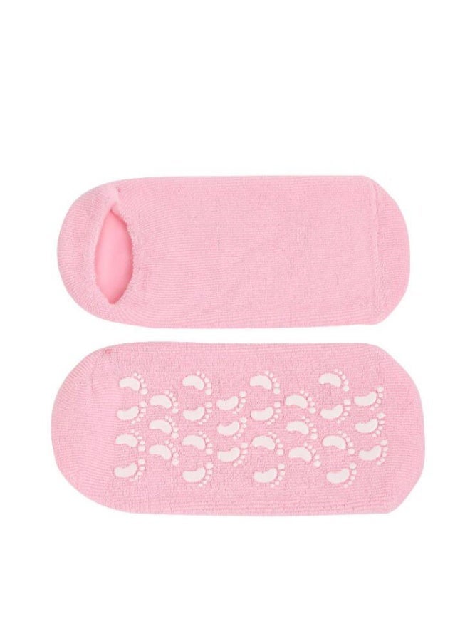 جوارب سيليكون جل مرطبة فائقة النعومة لإصلاح الأقدام والكواحل الجافة المتشققة، العناية بالبشرة، جمال القدم، جوارب جل مرطبة، جوارب سبا للكعوب المتشققة - Image 1