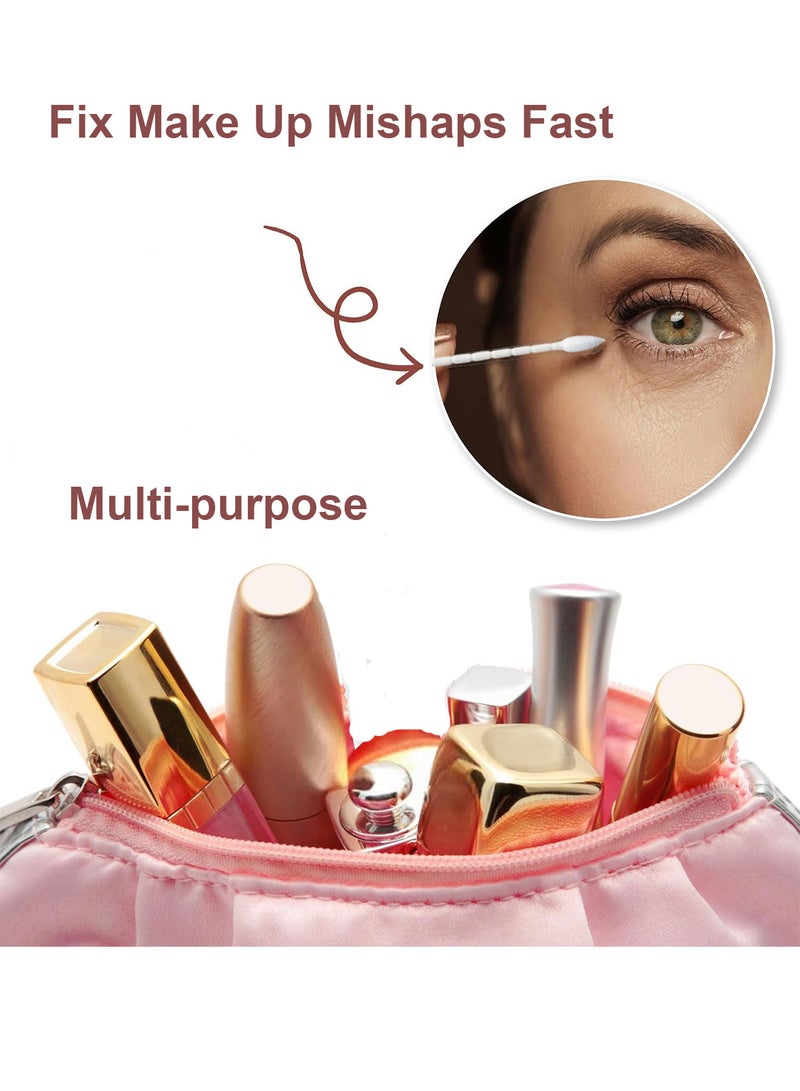 4 Pack Disposable Cotton Swabs (Spiral and Pointed) Perfect for Make-up Fixing Makeup Mishaps High Quality Cotton Buds for Baby Ear Nose Clean Total 800 Count Ear Swabs for Baby Adult For Make-up - Image 3