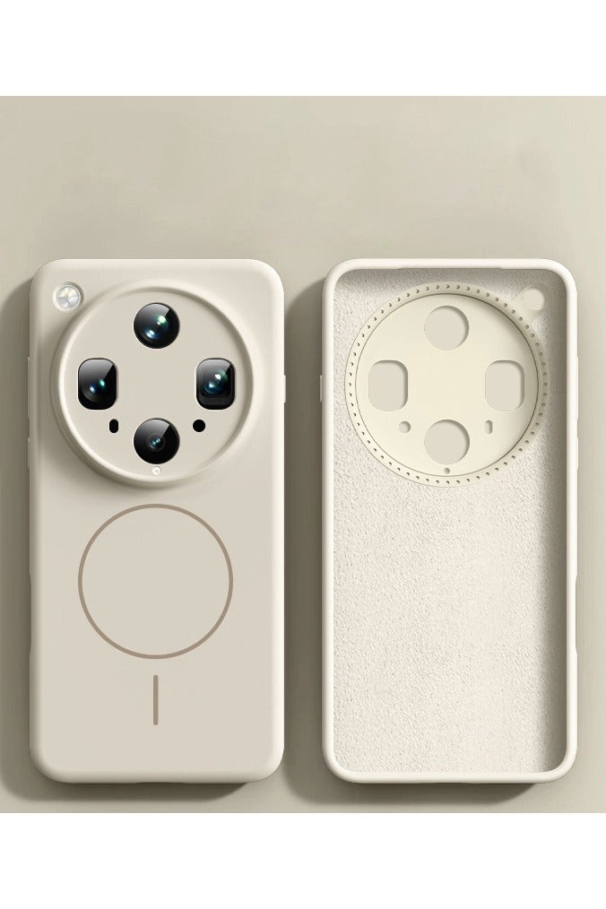 عام غطاء سيليكون سائل واقي، متوافق مع أوبو فايند إكس 8 الترا، حماية شاملة، مقاوم للصدمات والخدوش، مع طبقة داخلية ناعمة من مايكروفايبر. - Image 4