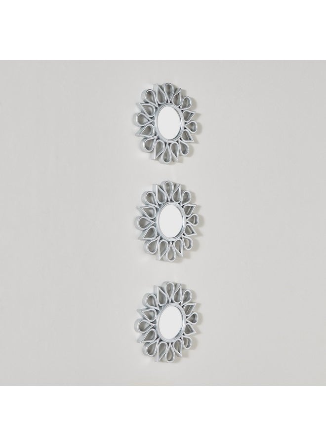 Home Box Faiz 3-Pieces Decorative Mirror Set 25 X 25Cm  - Image 1