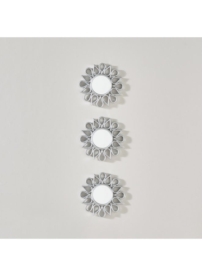 Home Box Faiz 3-Pieces Decorative Mirror Set 25 X 25Cm  - Image 2