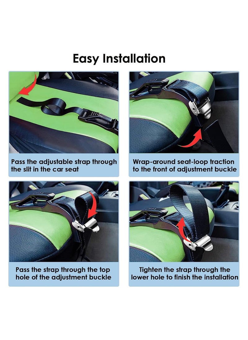 SYOSI Pregnancy Car Seat Belt Adjuster Seat Bump Strap for Pregnant Women Protect Belly Prevent Compression of Abdomen Maternity Seat Cover Belt for Expectant Mothers White  - Image 4