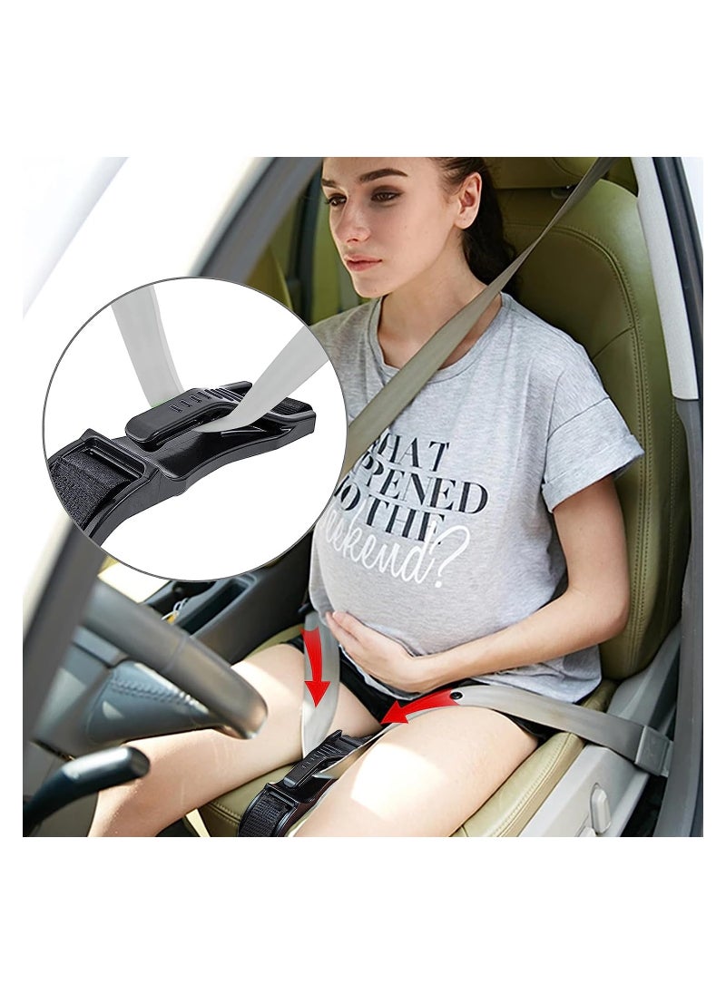 SYOSI Pregnancy Car Seat Belt Adjuster Seat Bump Strap for Pregnant Women Protect Belly Prevent Compression of Abdomen Maternity Seat Cover Belt for Expectant Mothers White  - Image 5