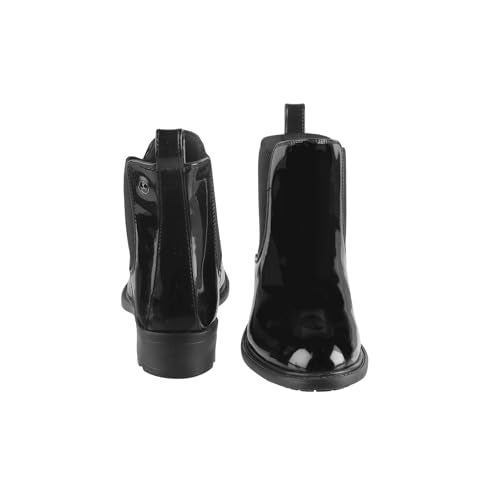 Mochi Women Black Patent Leather Ankle Boot UK/6 EU/39 (31-88) - Image 5