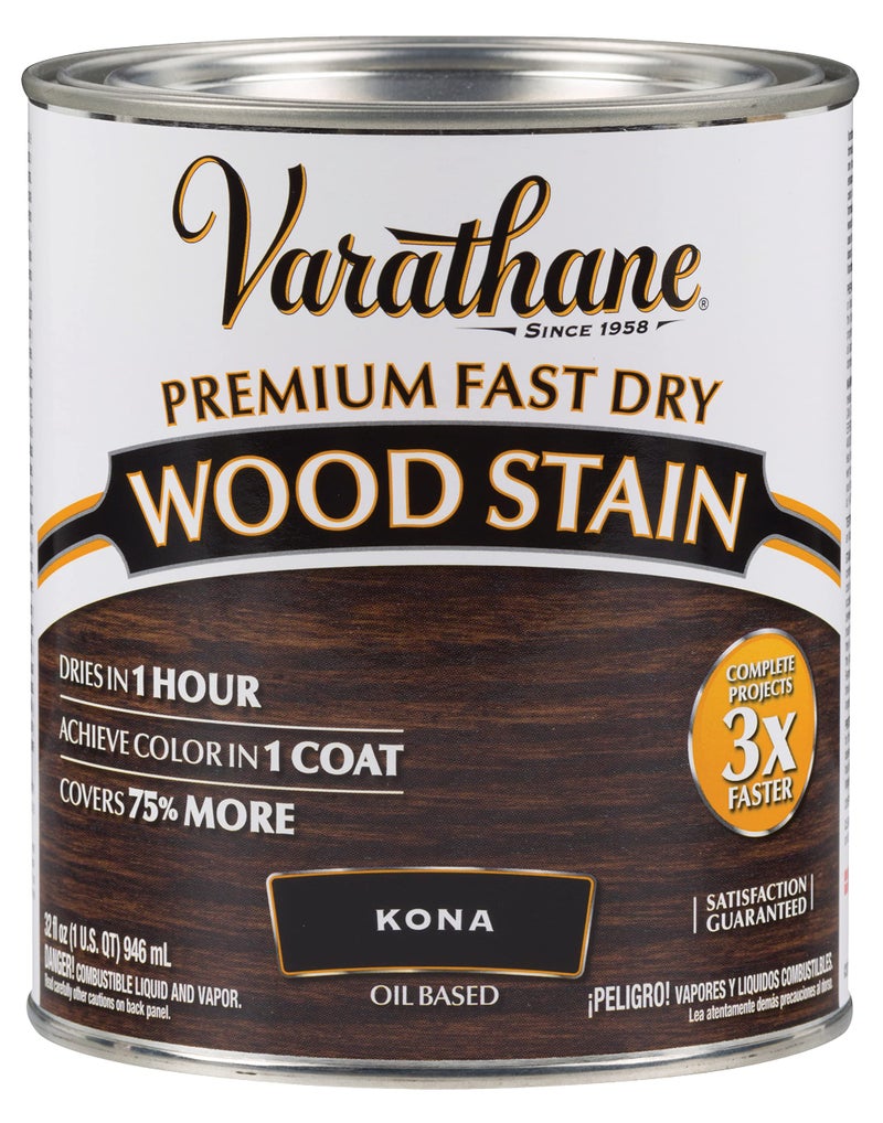 Varathane Premium Fast Dry Wood Stain, Quart, Kona