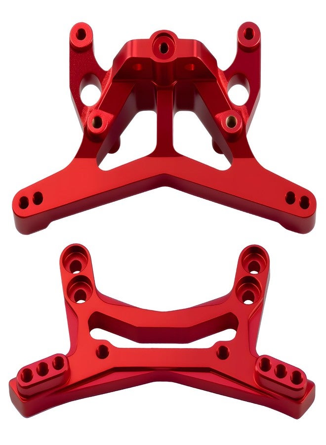 FSDKEDUF Aluminum Front & Rear Shock Towers for Losi Micro-B & Micro-T – Durable CNC Upgrade Parts RC Car Accessories for Performance & Replacement (Red) - Image 3