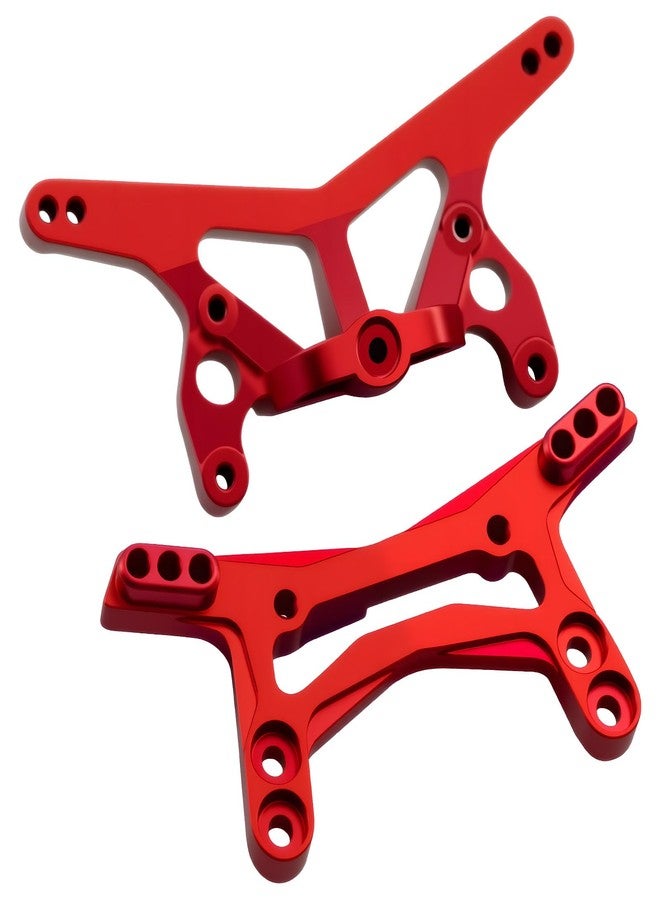FSDKEDUF Aluminum Front & Rear Shock Towers for Losi Micro-B & Micro-T – Durable CNC Upgrade Parts RC Car Accessories for Performance & Replacement (Red) - Image 1