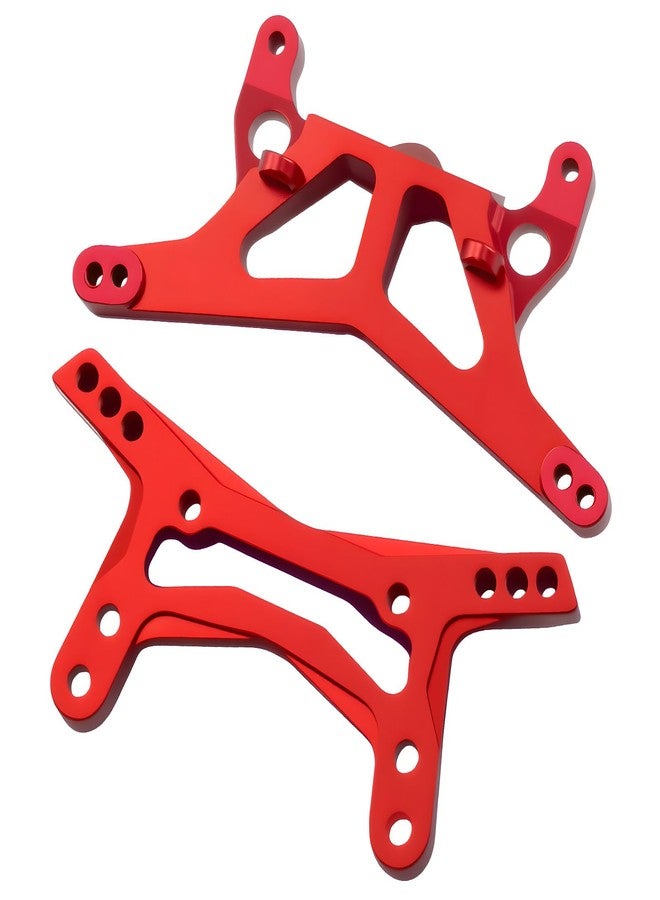 FSDKEDUF Aluminum Front & Rear Shock Towers for Losi Micro-B & Micro-T – Durable CNC Upgrade Parts RC Car Accessories for Performance & Replacement (Red) - Image 4