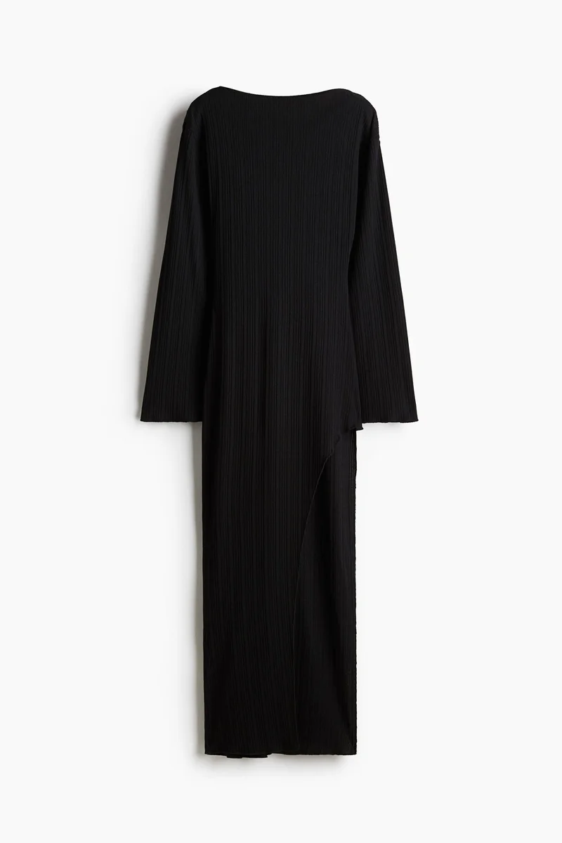H&M Ribbed asymmetric dress