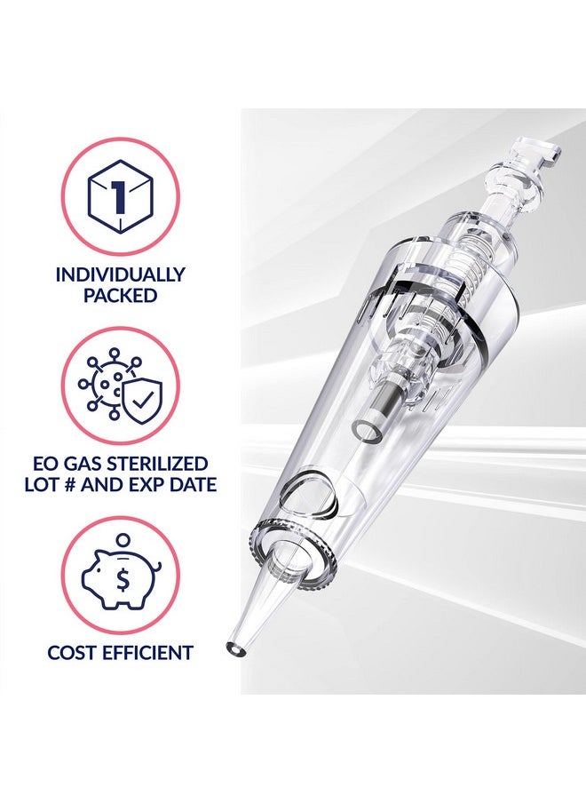 Stylia - 20 Piece Permanent Makeup Cartridges For Microshading, Lip Lining, Detailing, Eyeliner & Eyebrows - Clear, Sharp, Disposable & Easy To Install - 1Rl For Lining & Shading - Image 1