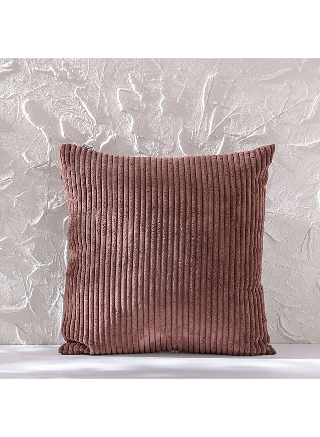 DANUBE HOME Danube Home Gleam Cushion - Brown - 45x45 cm | 100% Polyester Decorative Lightweight Throw Pillow For Sofas, Couches, Beds For Living Room