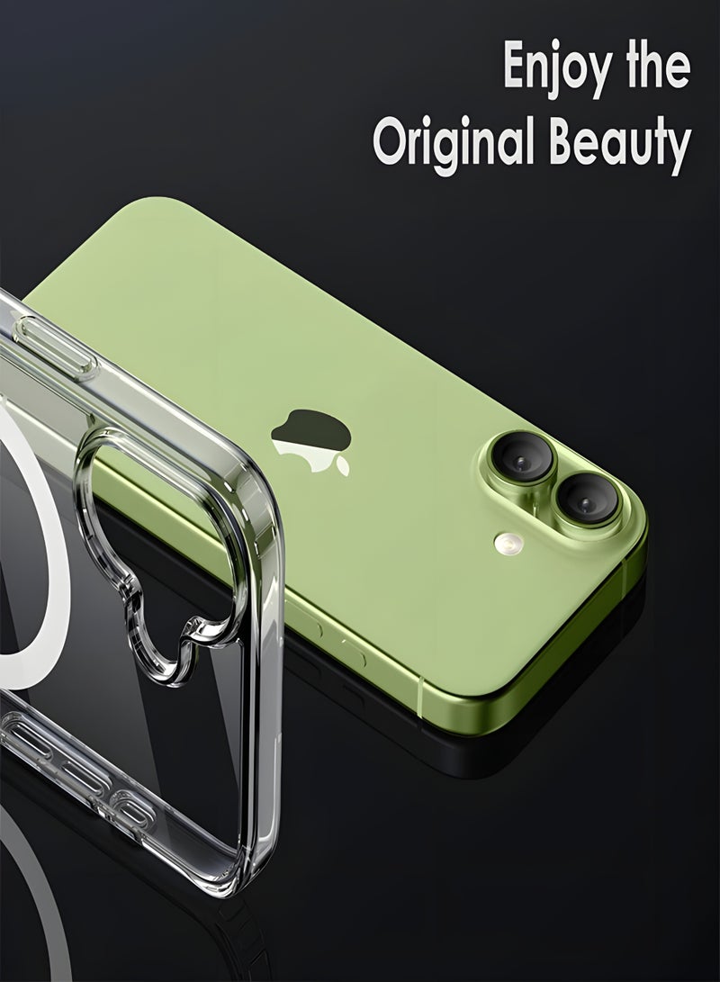 Magsafe Case for iPhone 17 Magsafe Clear Cover Magnetic Wireless Charging Support, Shockproof Protection, Scratch-Resistant for iPhone 17 - Clear - Image 2