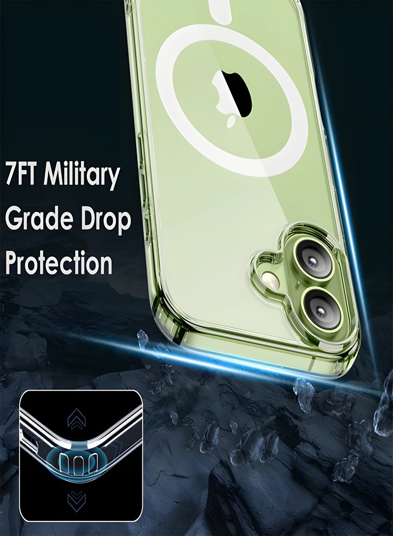 Magsafe Case for iPhone 17 Magsafe Clear Cover Magnetic Wireless Charging Support, Shockproof Protection, Scratch-Resistant for iPhone 17 - Clear - Image 5
