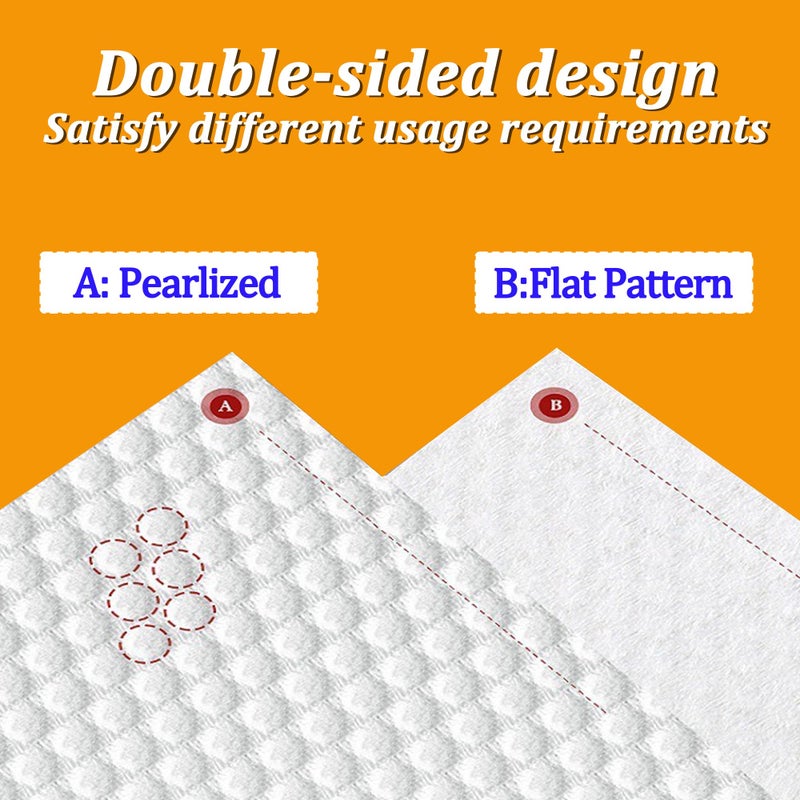 KUKEO 2 Pack Face Towels Disposable,100 Count Ultra Thick Disposable face towels Facial Wash Cloth for Sensitive Skin, Face Clean Towels, Lint- free Facial Tissue - Image 3