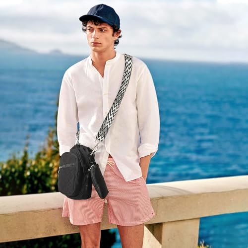AGLOD Water Bottle Carrier Bag with Strap Water Bottle Holder Crossbody Bags for Women Men for Walking HikingCycling - Image 3
