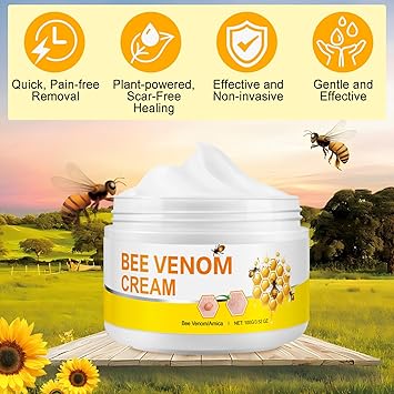 TailaiMei Bee Venom Cream Bee Venom Mole and Wart Cream Bee Venom Wart and Tag RemoverProfessional Bee Venom Repair Cream for All Parts of The Body - Image 3