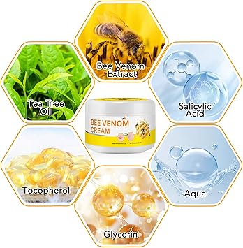 TailaiMei Bee Venom Cream Bee Venom Mole and Wart Cream Bee Venom Wart and Tag RemoverProfessional Bee Venom Repair Cream for All Parts of The Body - Image 5