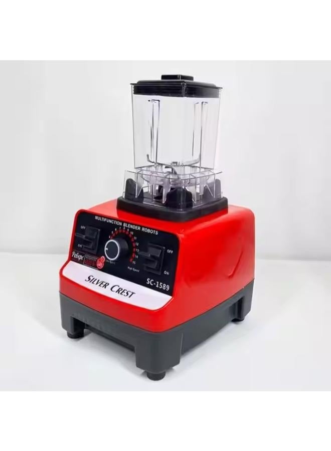 SILVER CREST Juicer Mixer Blender   Smoothie Maker 2L Containers Steel Blades Ice Crush Function Multi Mill Grinder Chopper Countertop Food Blender Accessories mixer grinder juicer machine food processors[Sc-1589] - Image 5