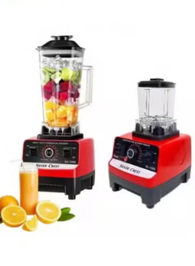 SILVER CREST Juicer Mixer Blender   Smoothie Maker 2L Containers Steel Blades Ice Crush Function Multi Mill Grinder Chopper Countertop Food Blender Accessories mixer grinder juicer machine food processors[Sc-1589] - Image 3
