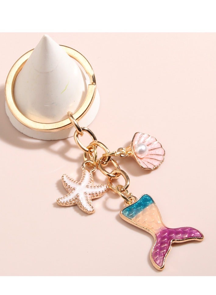 KINGMAZI Mermaid Girl Toy, Girl Gift Box Set, Girl Gift with Mermaid Notebook Hairpin and Necklace, Birthday Children's Day Girl Gift, Blue  - Image 5