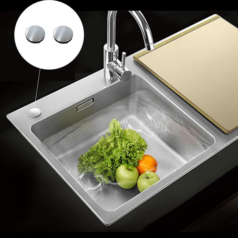 CaoXiong 2 Pack Kitchen Sink Faucet Hole Cover Faucet Hole Cover Stainless Steel (Dia 1.22 to 1.57 Inch, Short) - Image 2