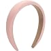 WantGor Padded Headband for Women Wide Sponge HeadBands Plain Solid Hair Band Hoops Vintage Yoga Head Bands Fashion Elastic Hairband Accessories Pink - Image 2