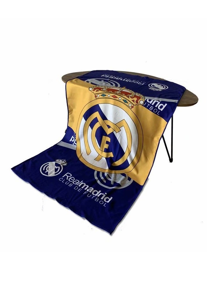 Football supplies fans souvenirs Real Madrid team beach 70*140CM large bath towel absorbent large towel sweat towel - Image 1